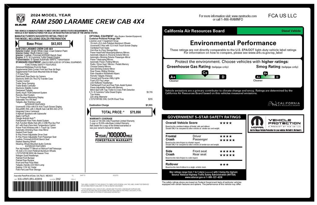 ram ram 2500 pickup 2024 3C6UR5FL0RG403918 image ram ram 2500 pickup 2024 3C6UR5FL0RG403918 image